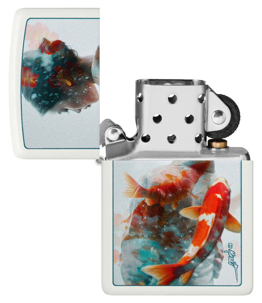 diseño koi con textura mazzi
