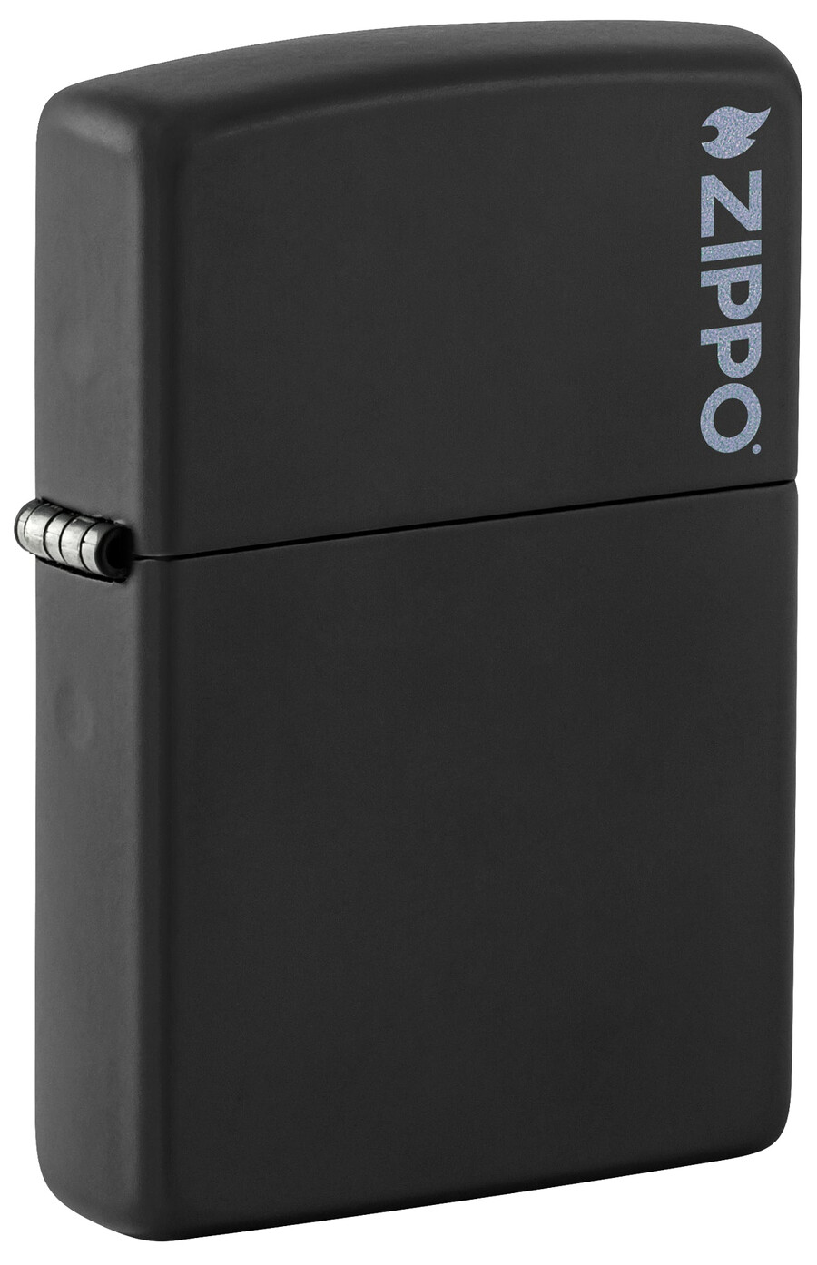 negro mate clásico con logotipo zippo