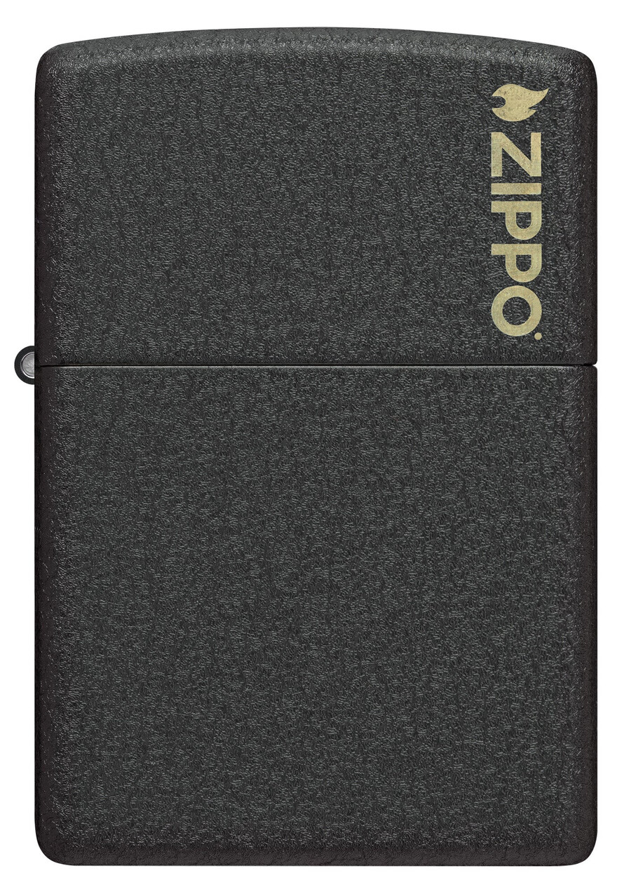 logotipo zippo crackle negro clásico