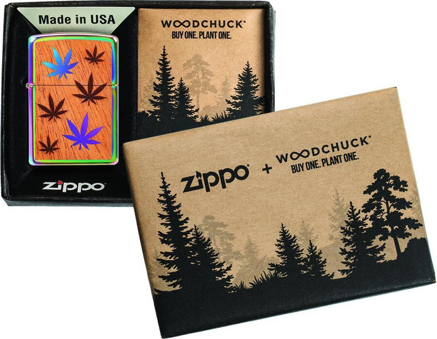 emblema de hojas multicolor de woodchuck usa