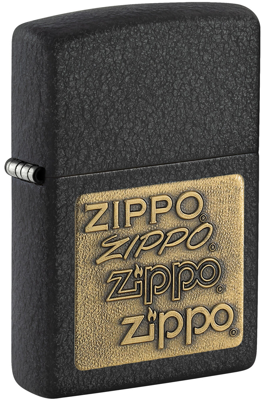 logotipo zippo dorado black crackle