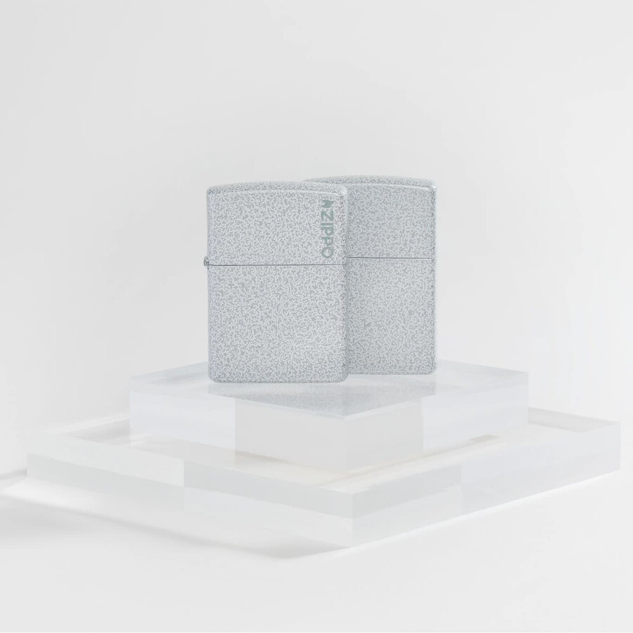 logotipo clásico de zippo glaciar
