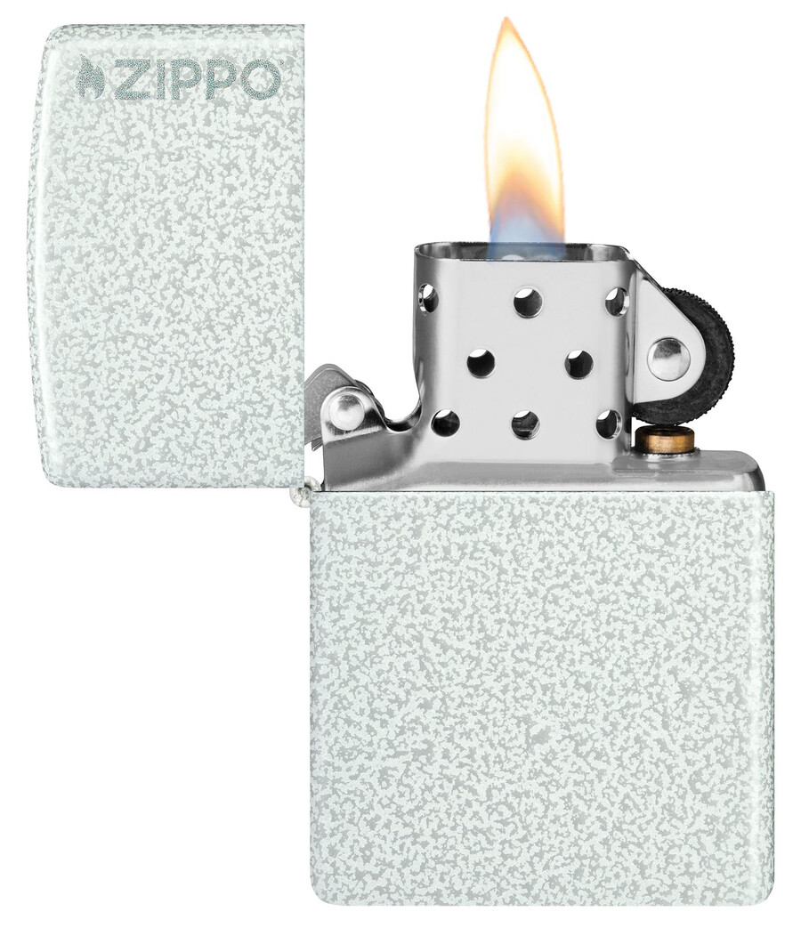 logotipo clásico de zippo glaciar