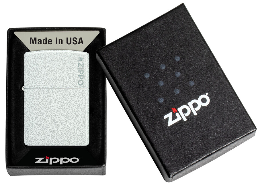 logotipo clásico de zippo glaciar