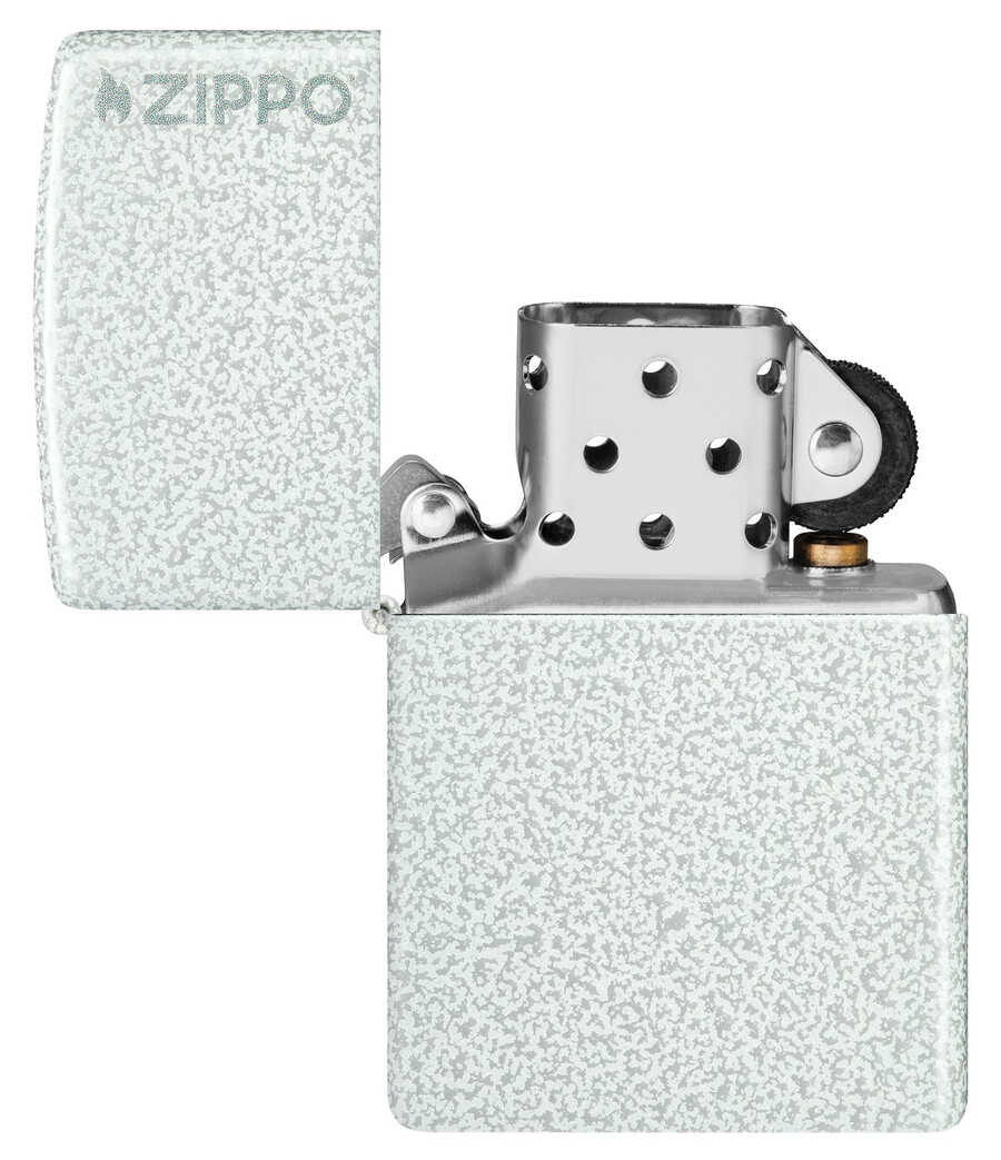 logotipo clásico de zippo glaciar
