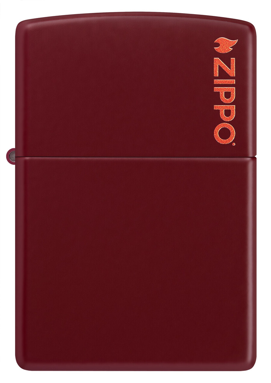 logotipo clásico de zippo merlot