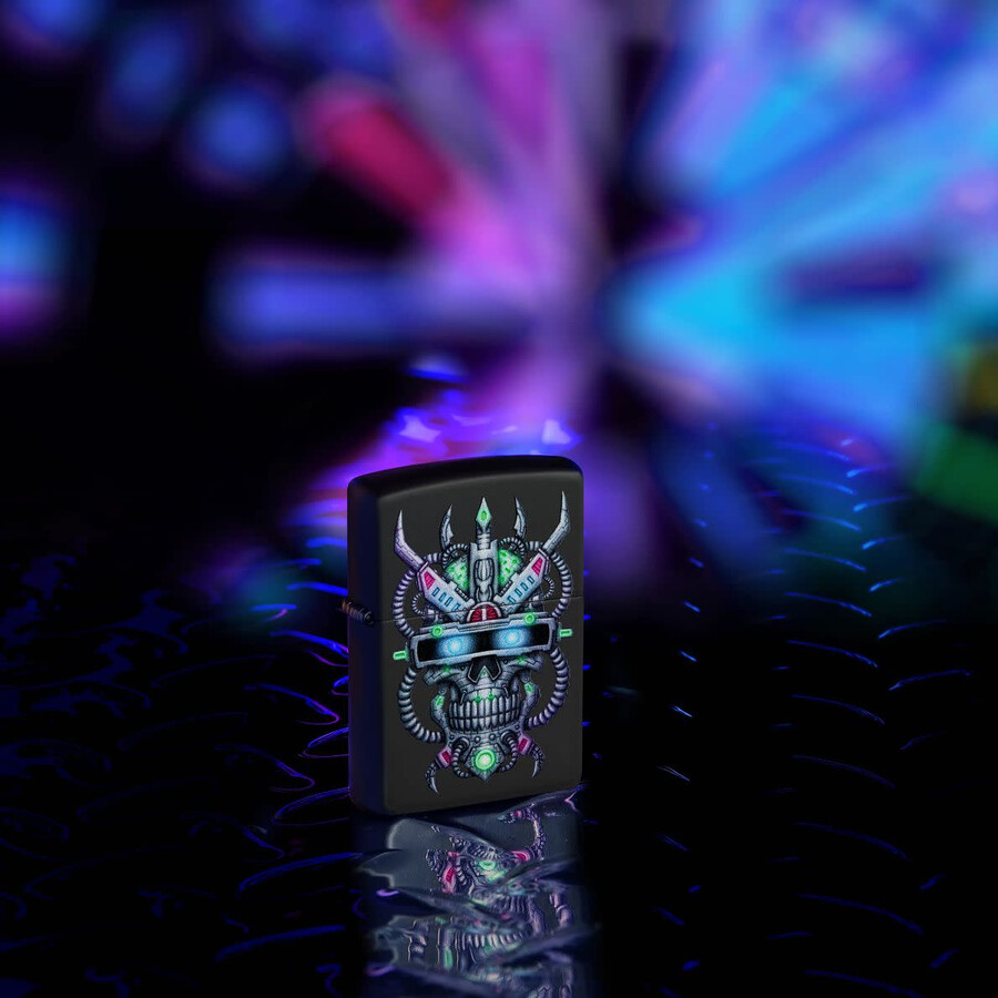 diseño de calavera cibernética