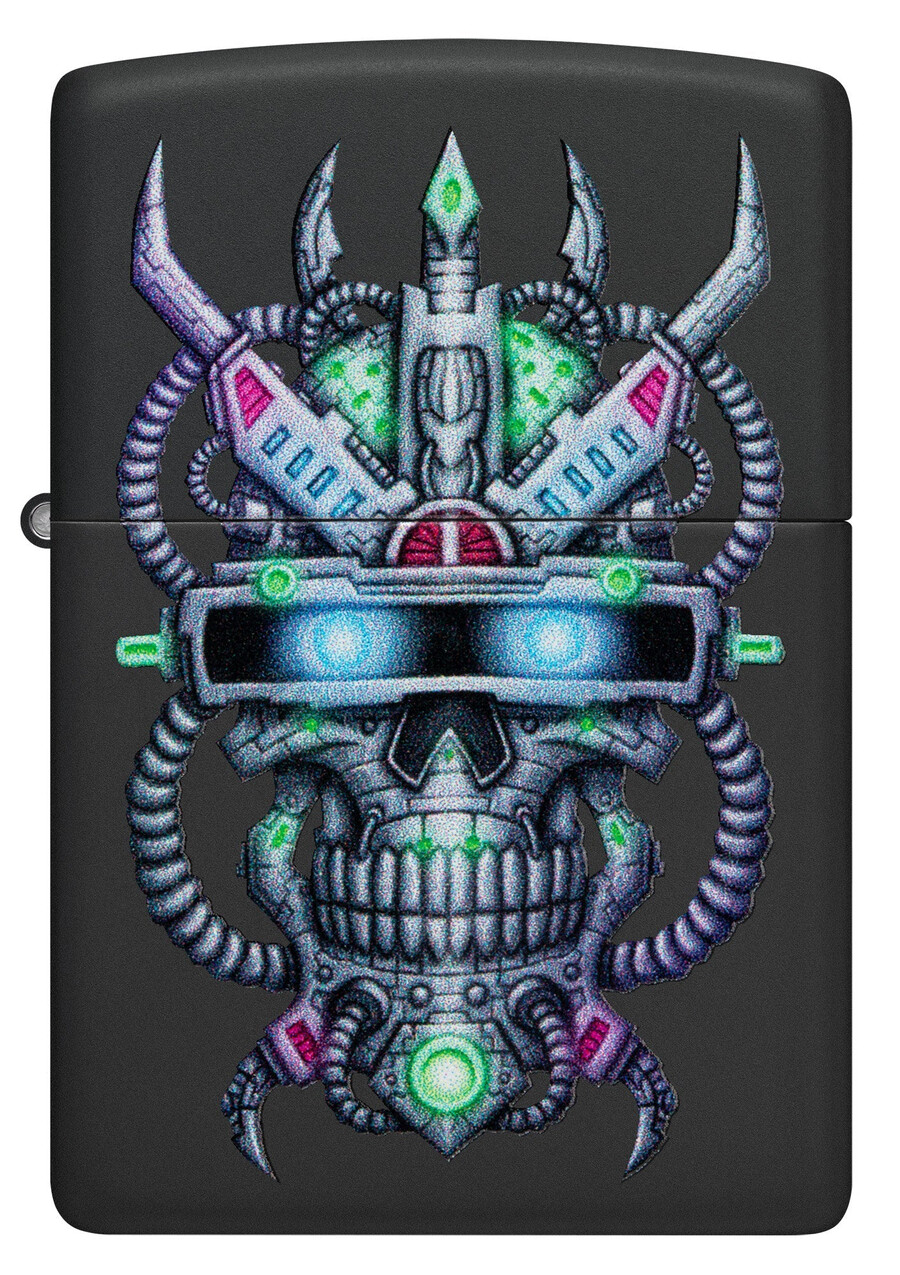 diseño de calavera cibernética
