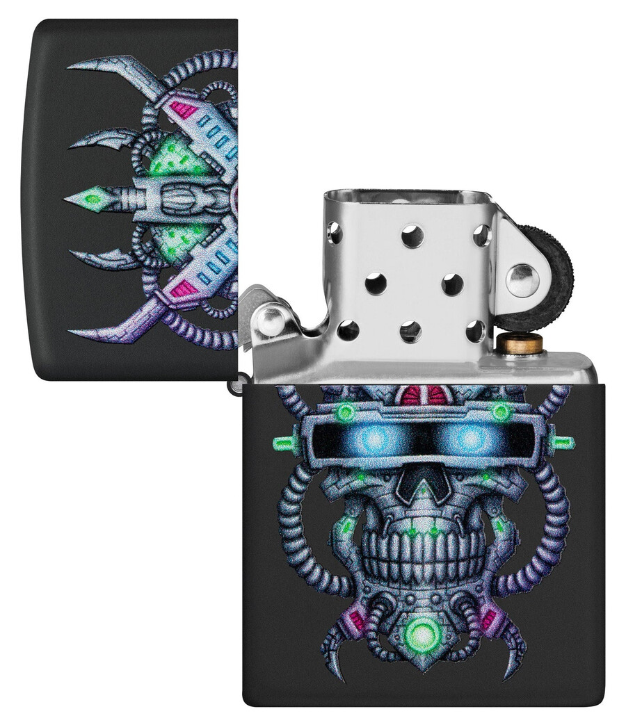 diseño de calavera cibernética