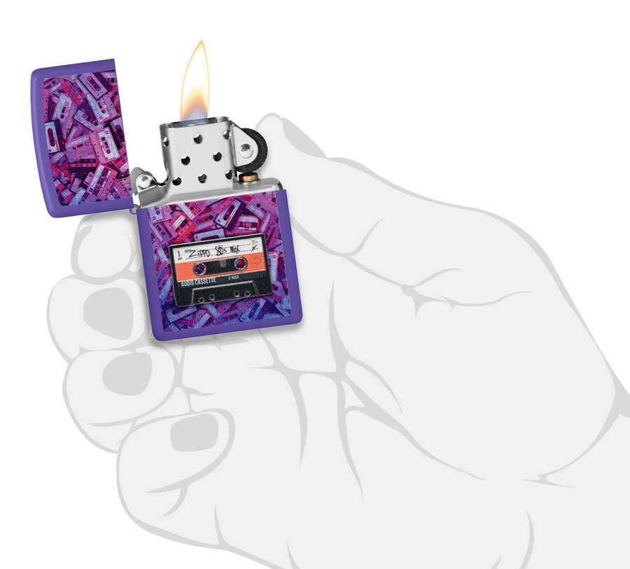 diseño de cinta de casete zippo