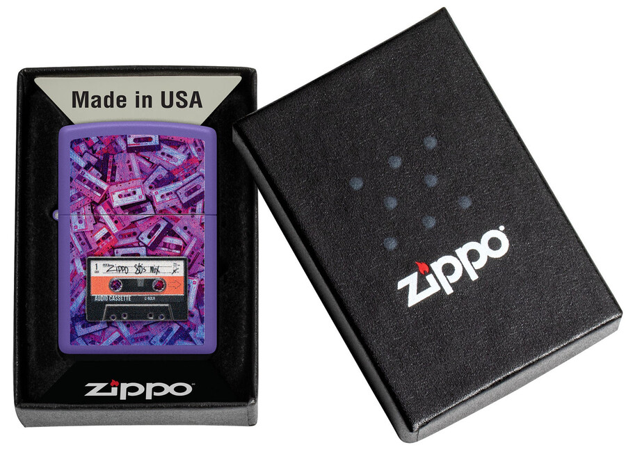 diseño de cinta de casete zippo