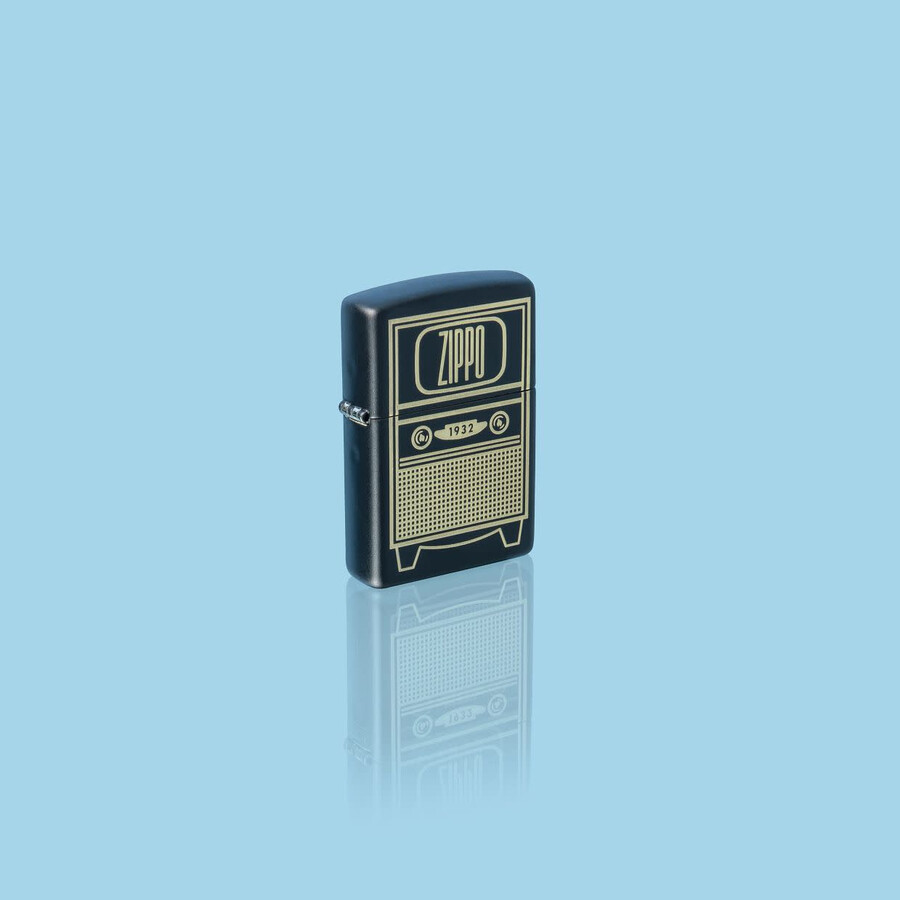diseño de televisor vintage zippo