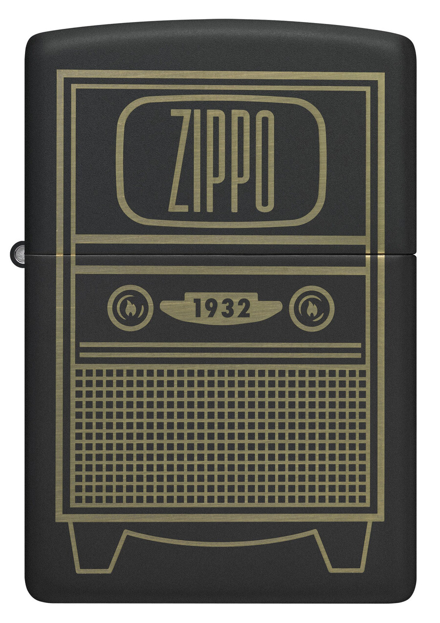 diseño de televisor vintage zippo