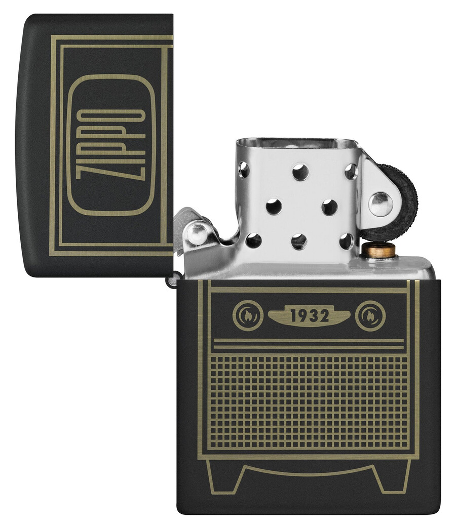 diseño de televisor vintage zippo