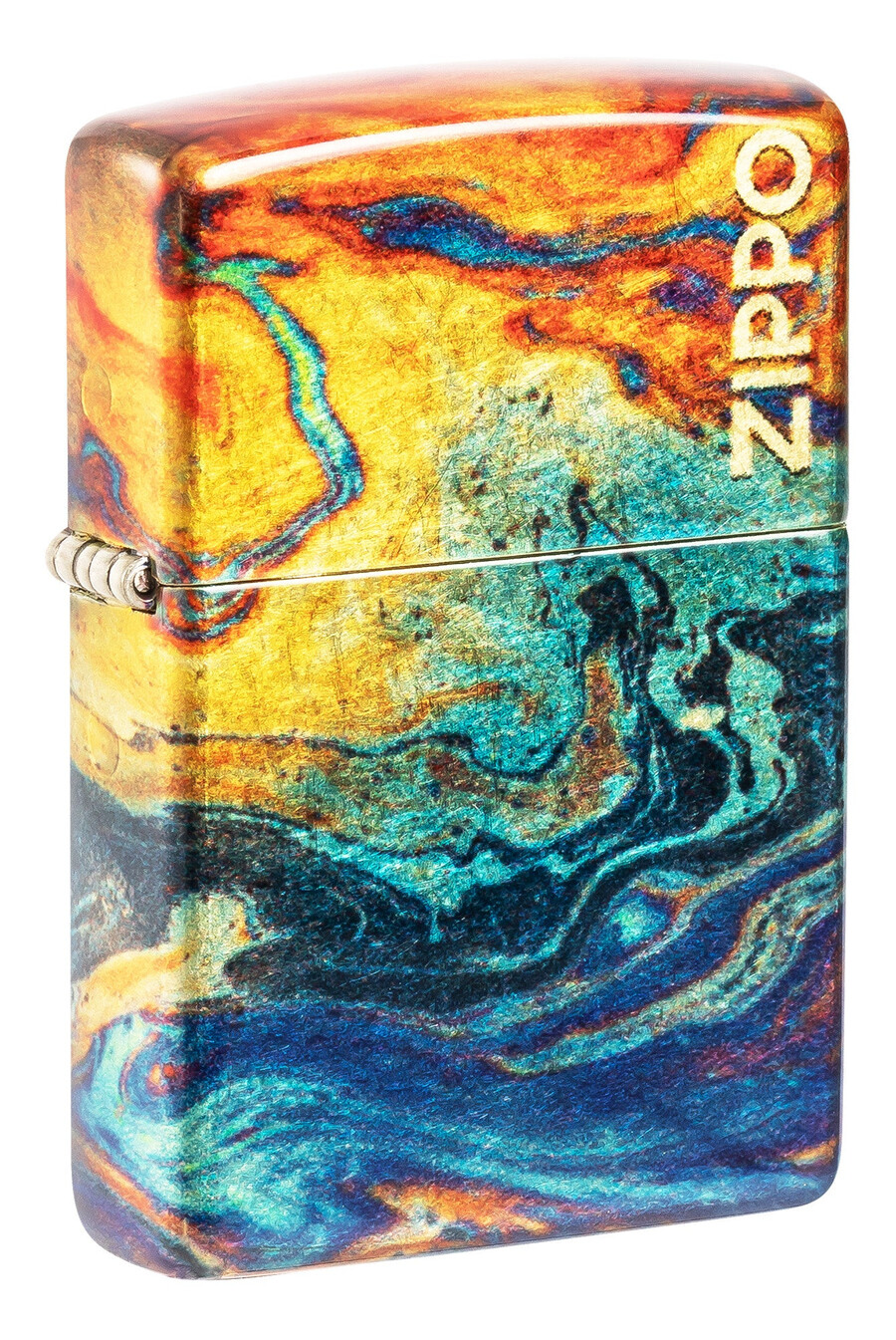 diseño colorido de zippo