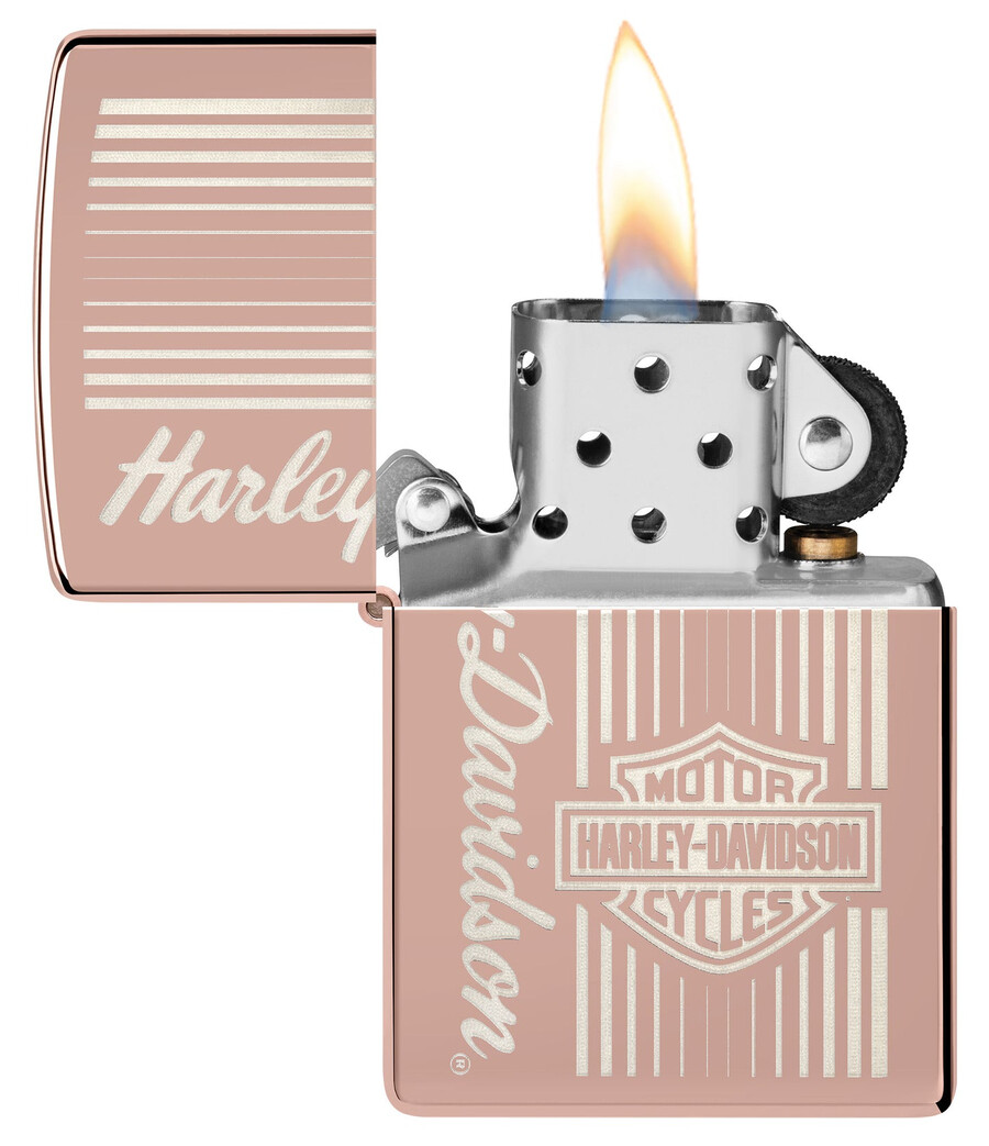 diseño harley-davidson en oro rosa