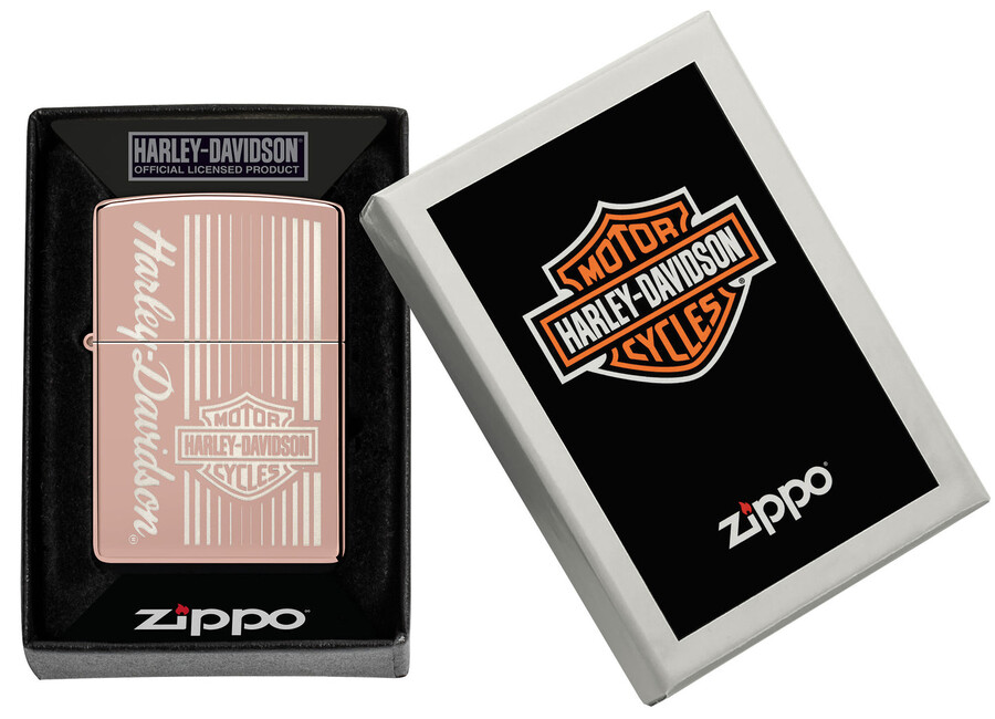 diseño harley-davidson en oro rosa