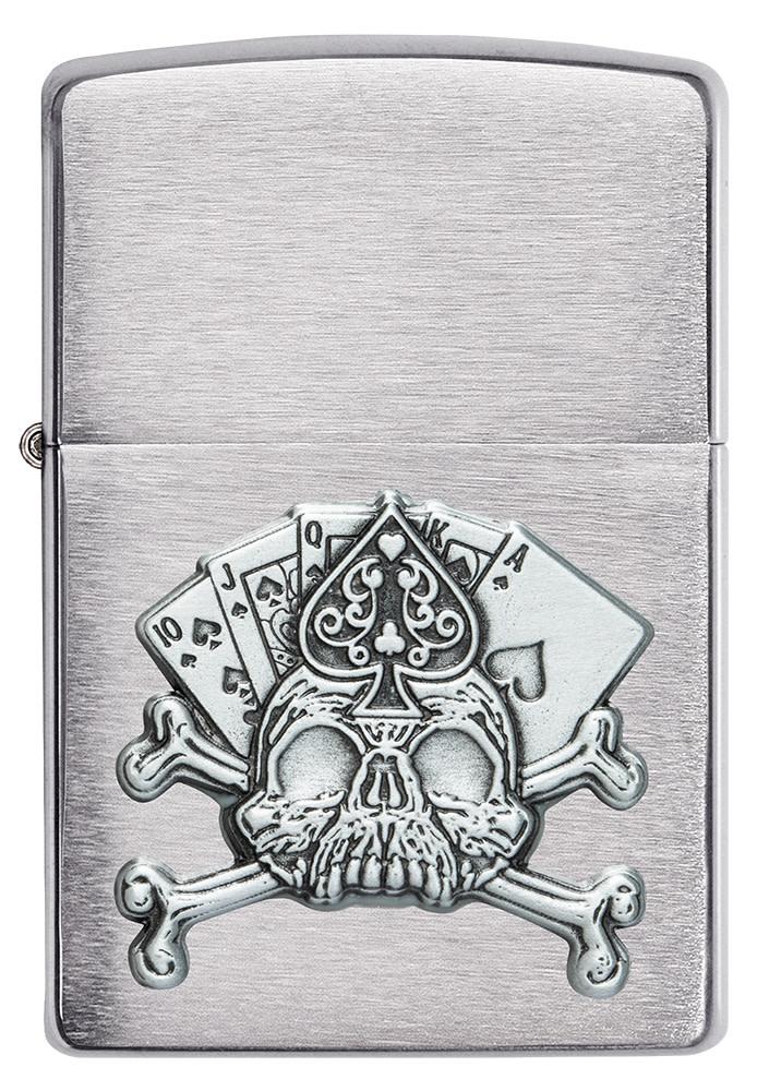 diseño de emblema de calavera de tarjeta